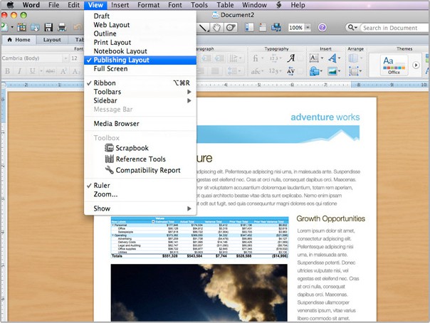 publisher application for mac