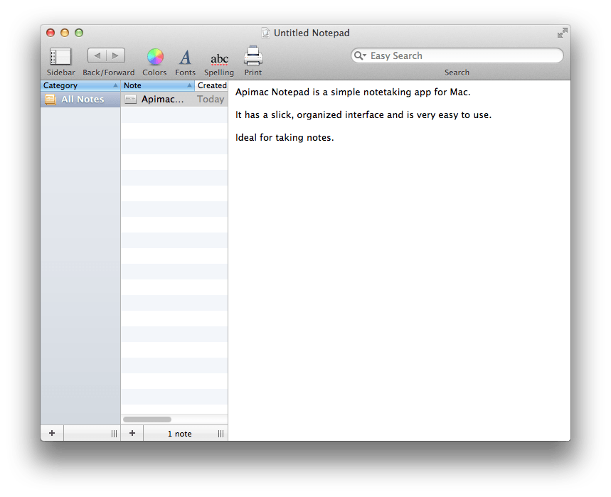 notepad like application for mac