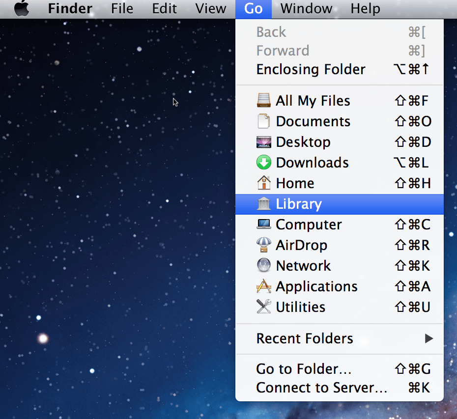 How to find Library folder Mac