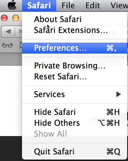 run internet explorer on mac - safari preferences