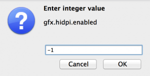 gfx integer value