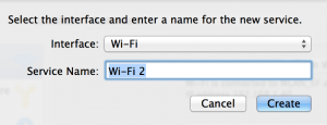 create new wifi network mac