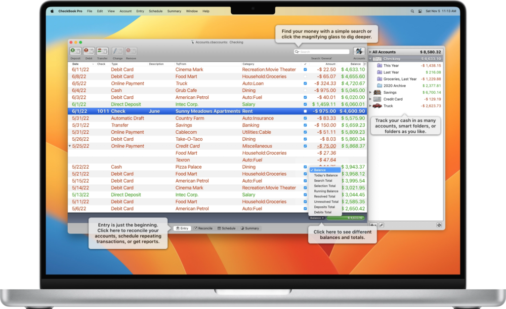 checkbook pro for mac