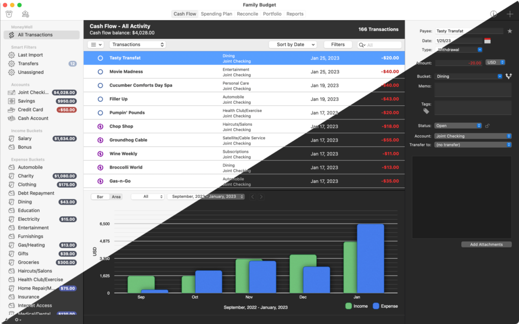 moneywell 2023 personal finance app mac