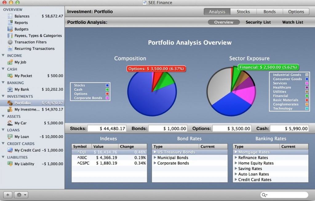 Personal financial software for mac