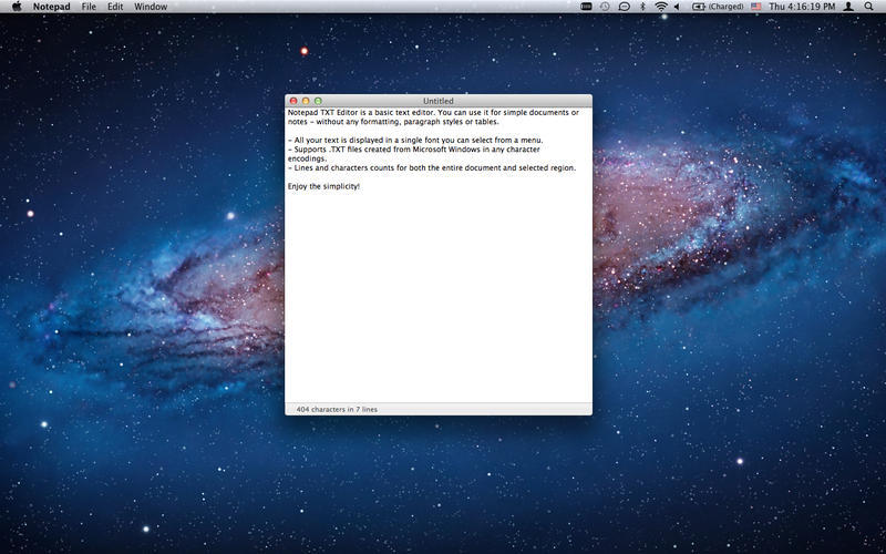notepad for mac - notepad