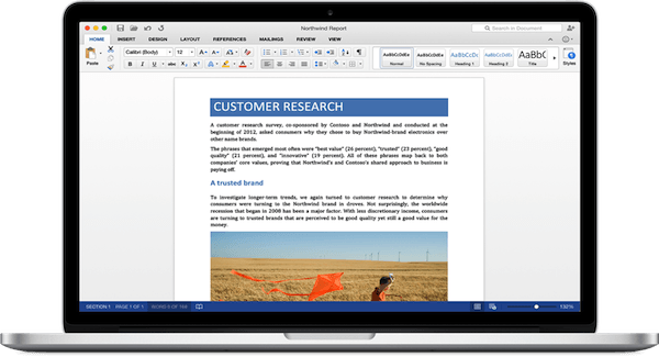 office 2016 for mac cover - word