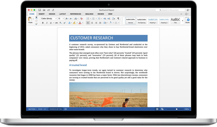 office 2016 for mac - word