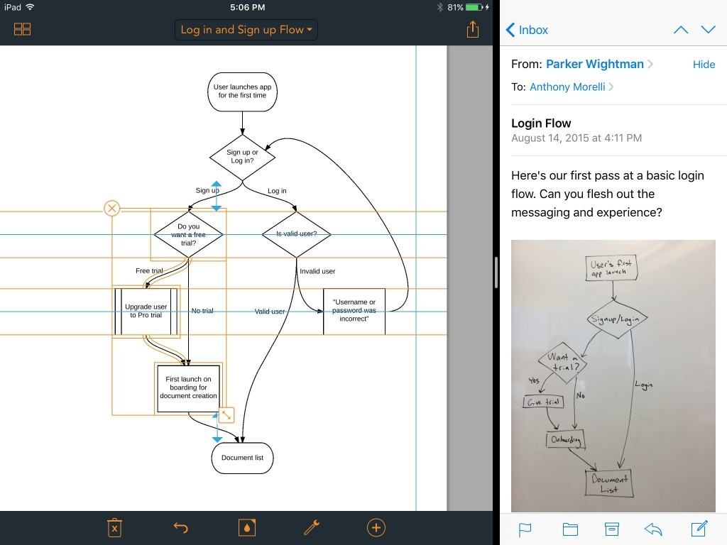 lucidchart for ipad review - alignment