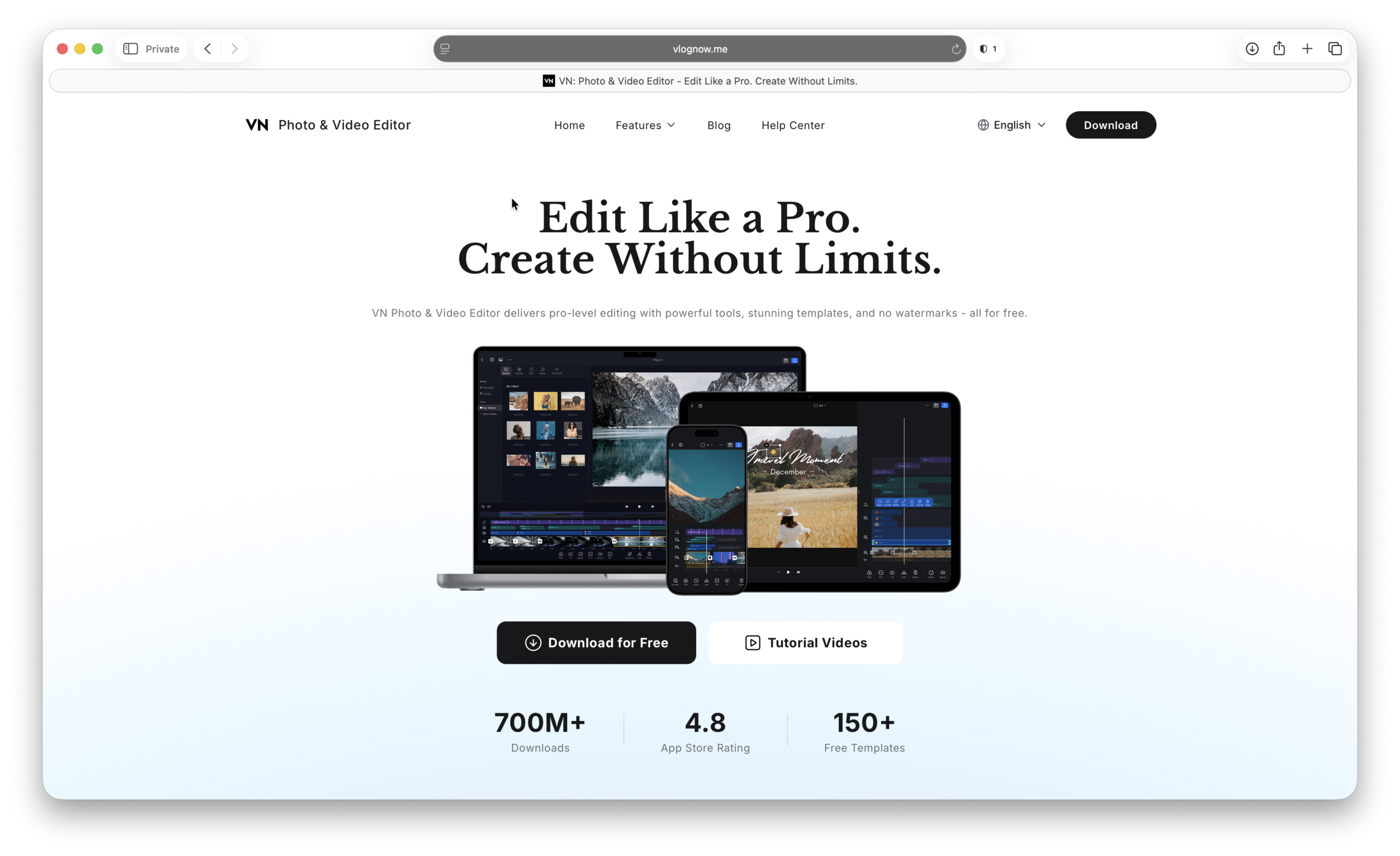 vn photo and video editor
