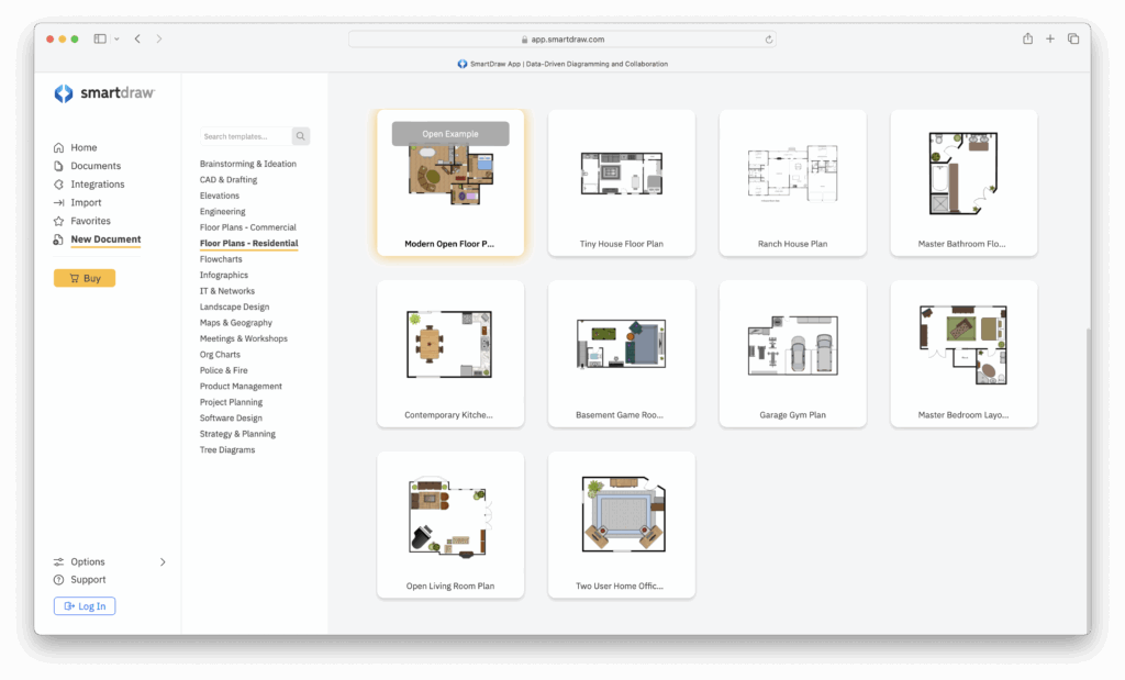 SmartDraw templates