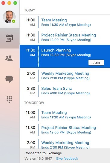 skype for business mac - preview1
