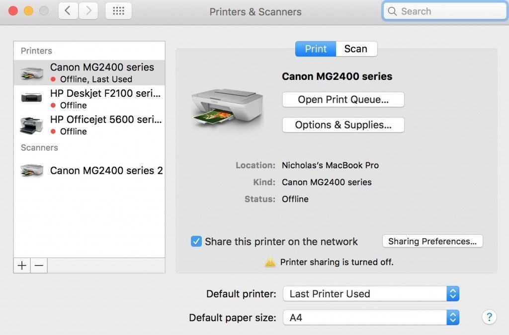 how to fax from mac - fax printer options