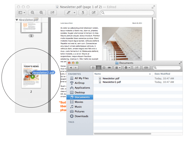 combine pdfs mac