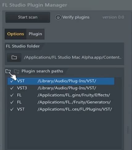 fl studio for mac - add plugin folder