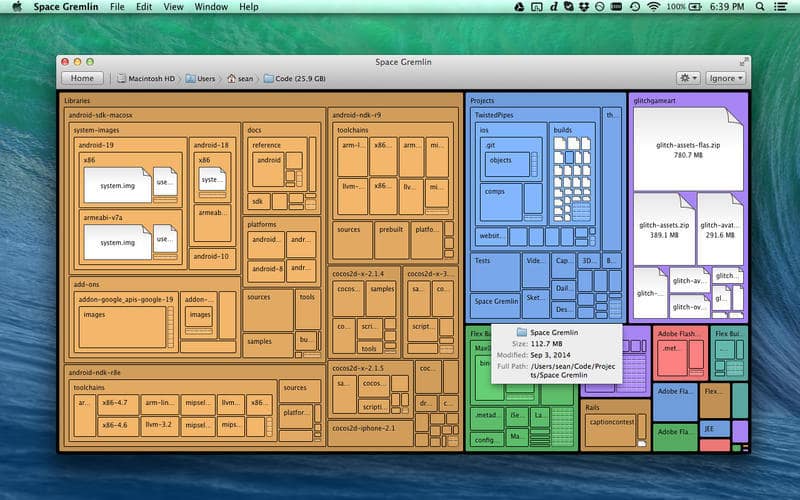 manage storage on mac - space gremlin