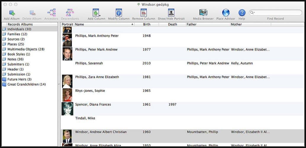 genealogy software mac - geditcom ii