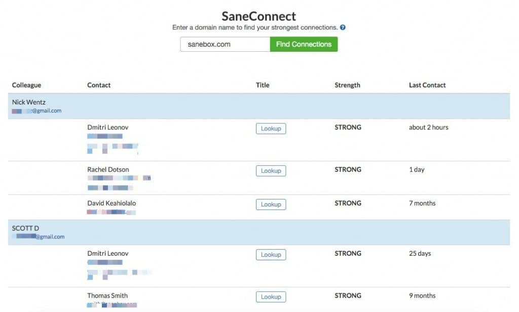 sanebox review - saneconnect
