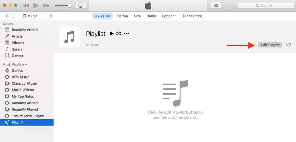 burn cd on mac itunes - edit playlist