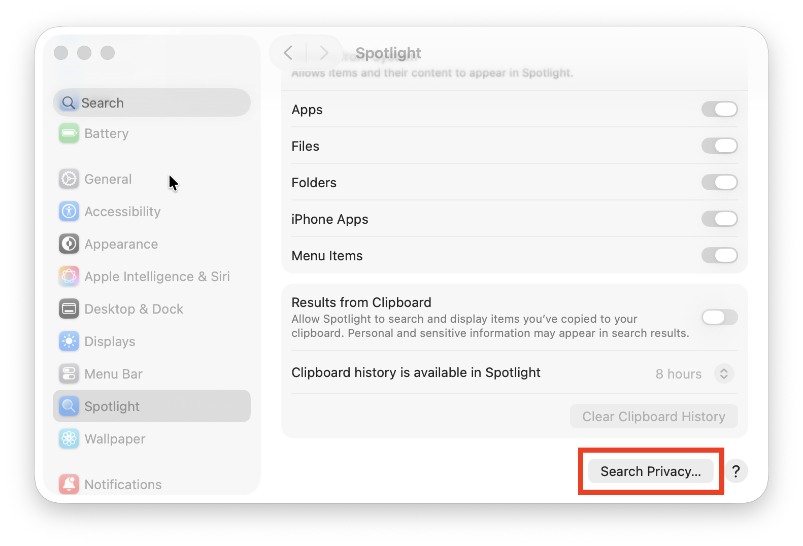 spotlight reindexing mac