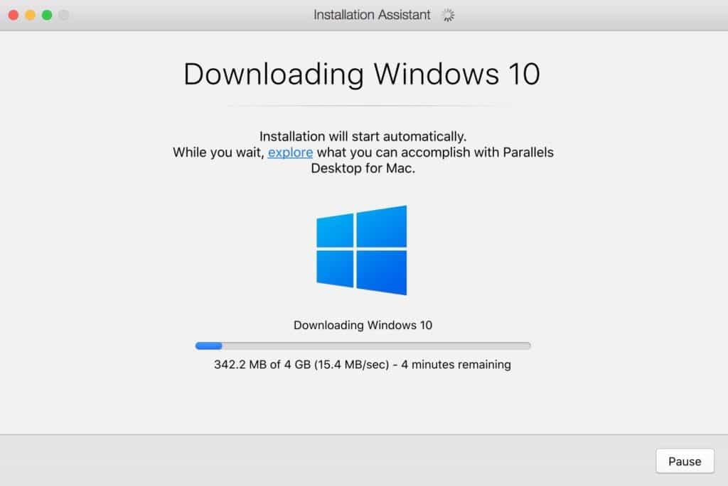 windows download parallels