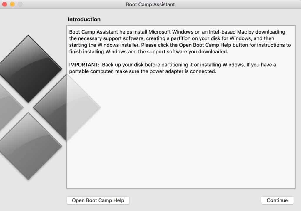 install windows 10 free mac - boot camp start