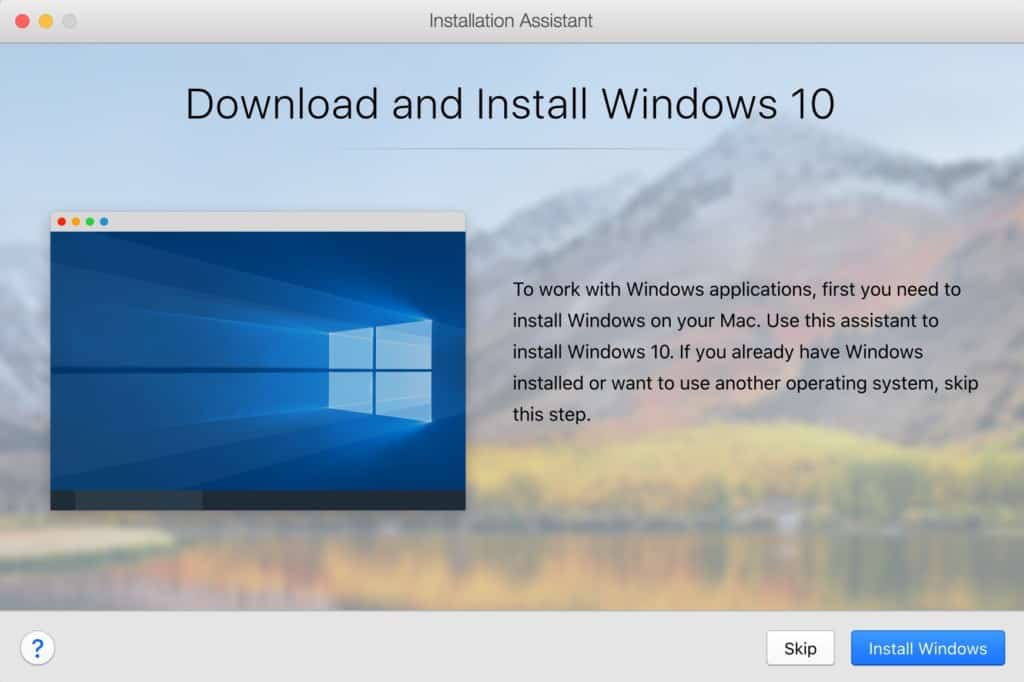 install windows mac - parallels 13 windows 10 installer