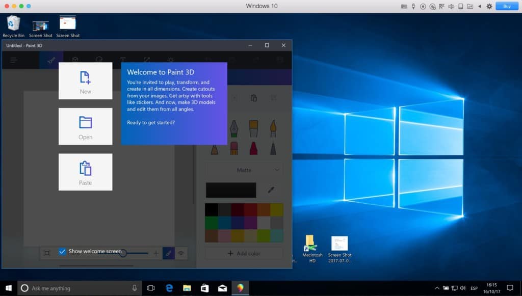run microsoft paint on mac - paint 3D