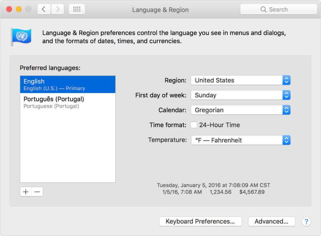 where is hashtag key mac - mac language preferences