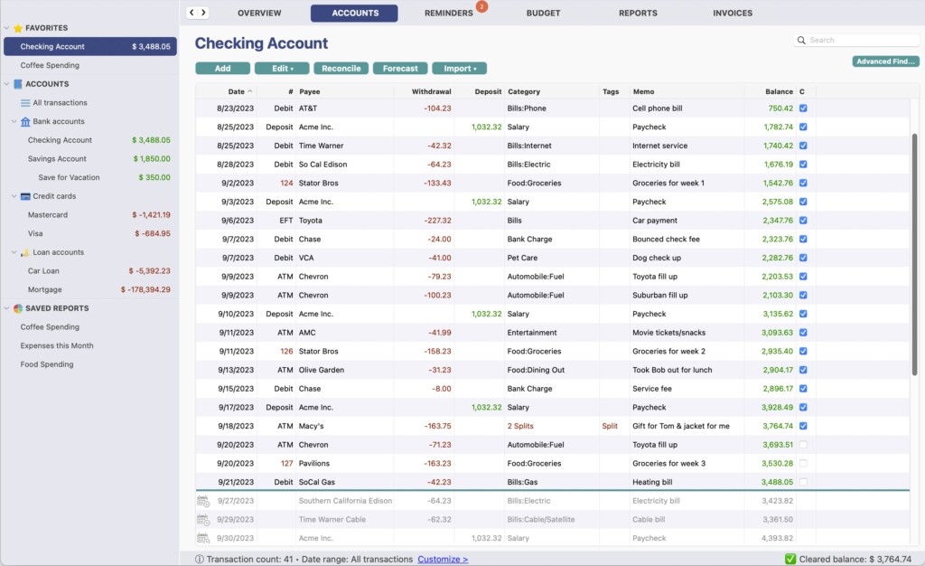 moneyspire checking account