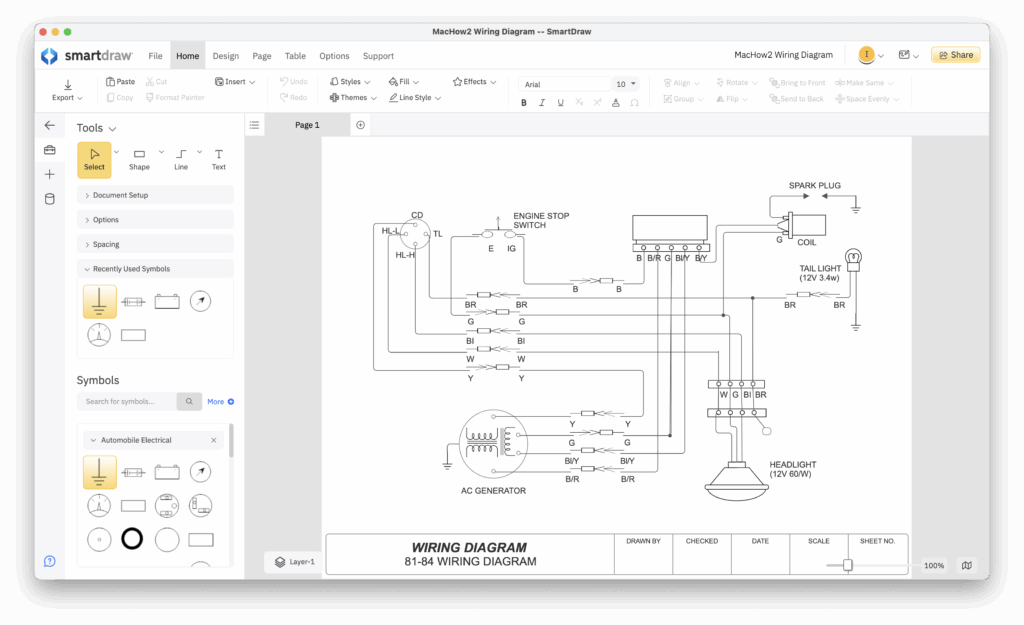 smartdraw wiring design
