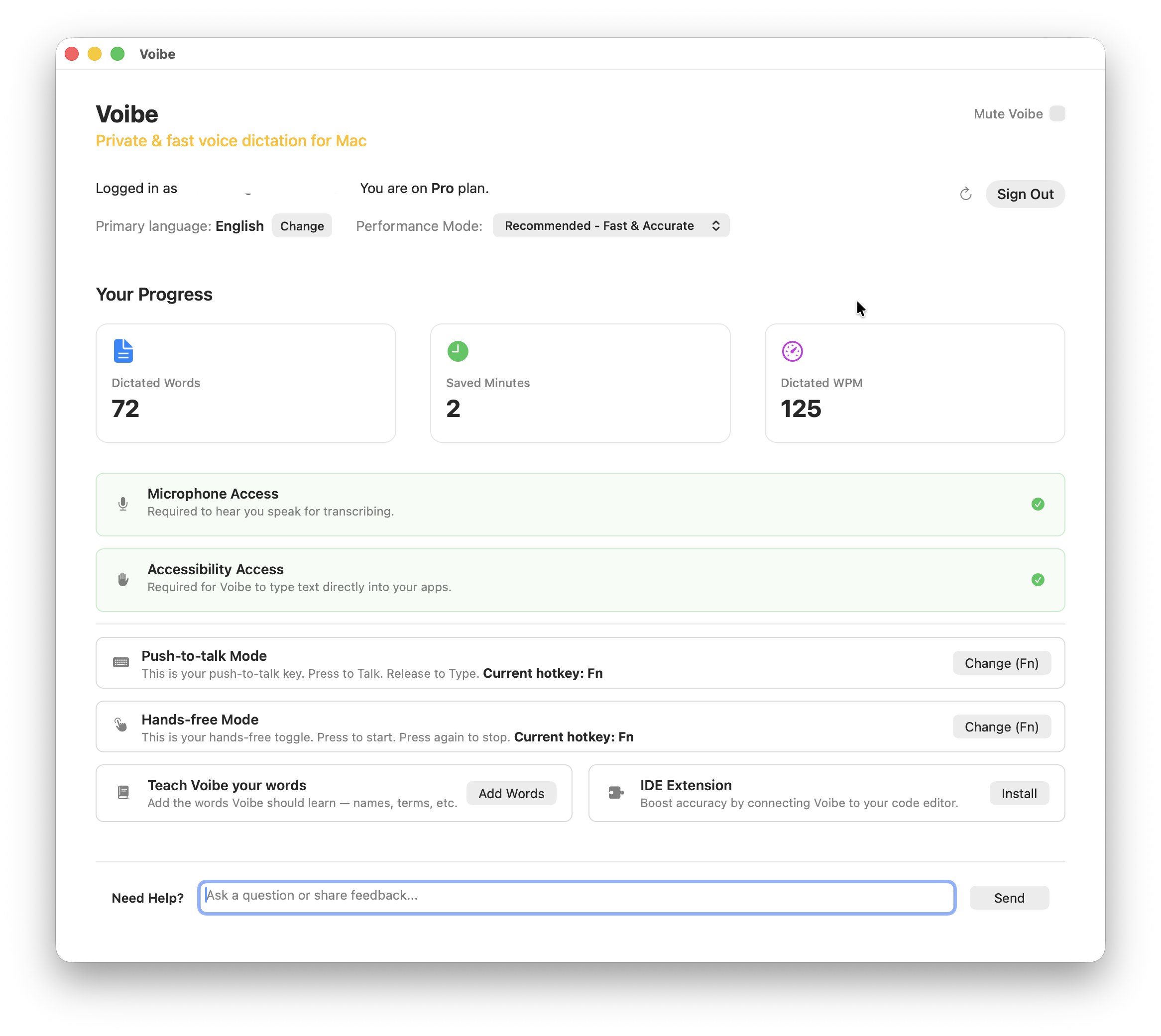 voibe offline dictation software for mac