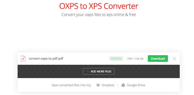 oxps to pdf for mac