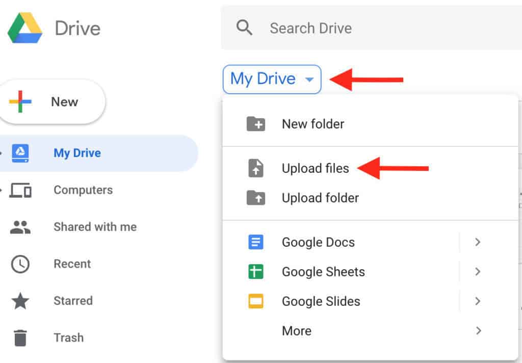 open google drive photos