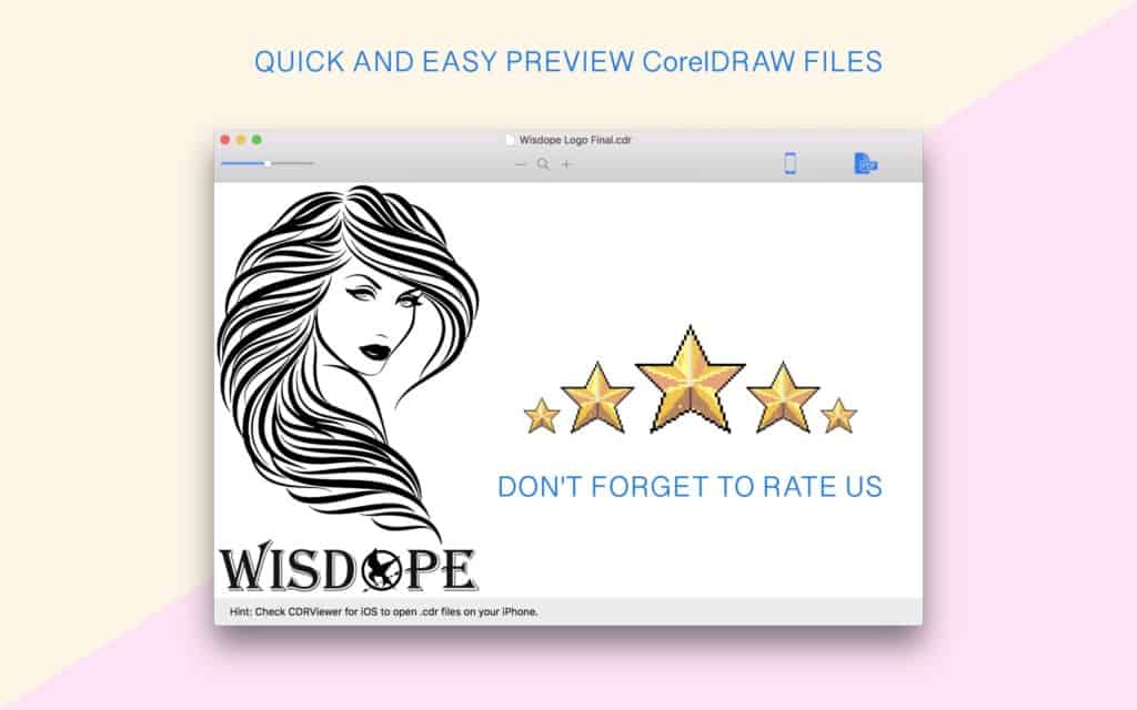 open coreldraw file on mac - cdrviewer