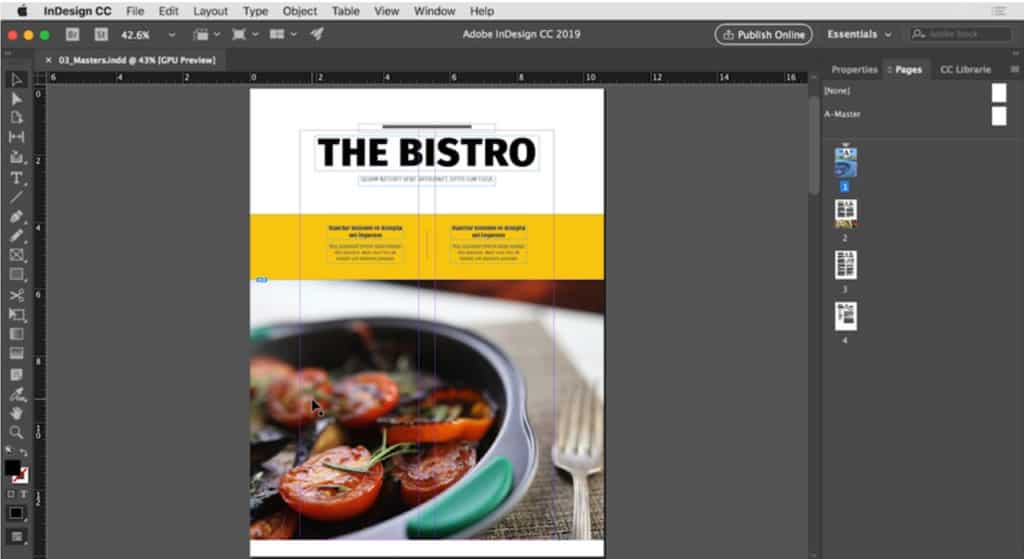 adobe indesign review - interface