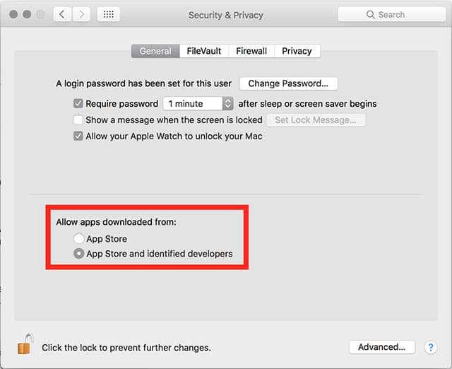 allow mac app store identified developers