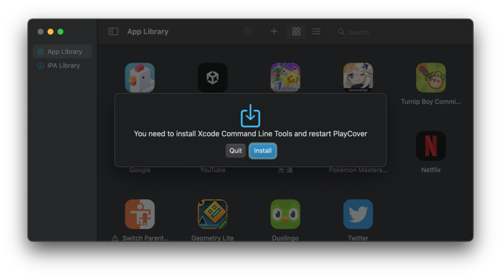 playcover mac xcode