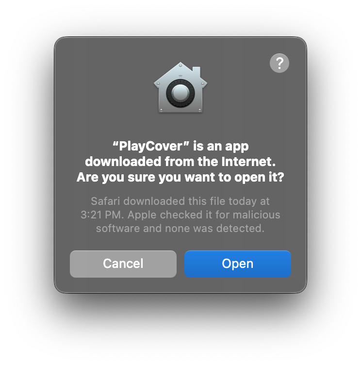 playcover macos open app