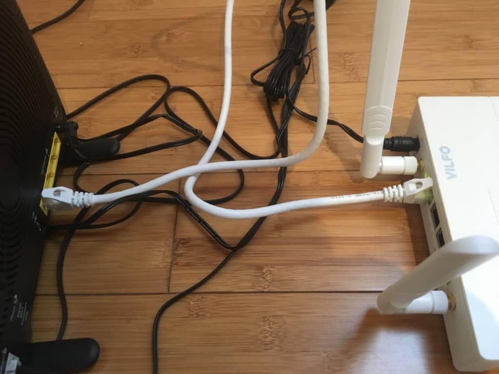 vilfo router connected to home router