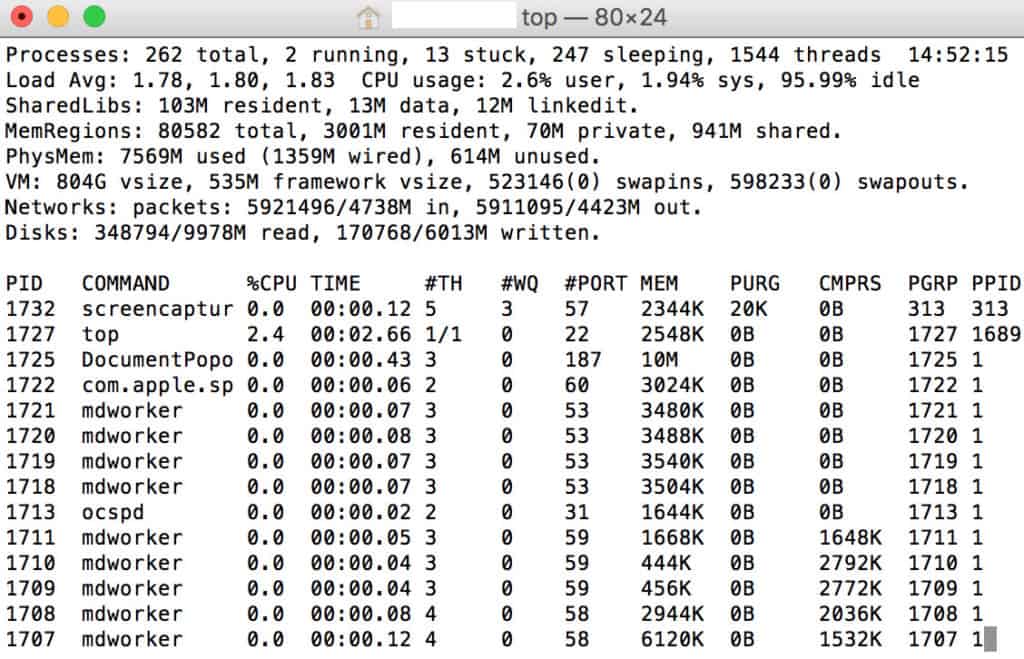 ctrl+alt+del mac - terminal