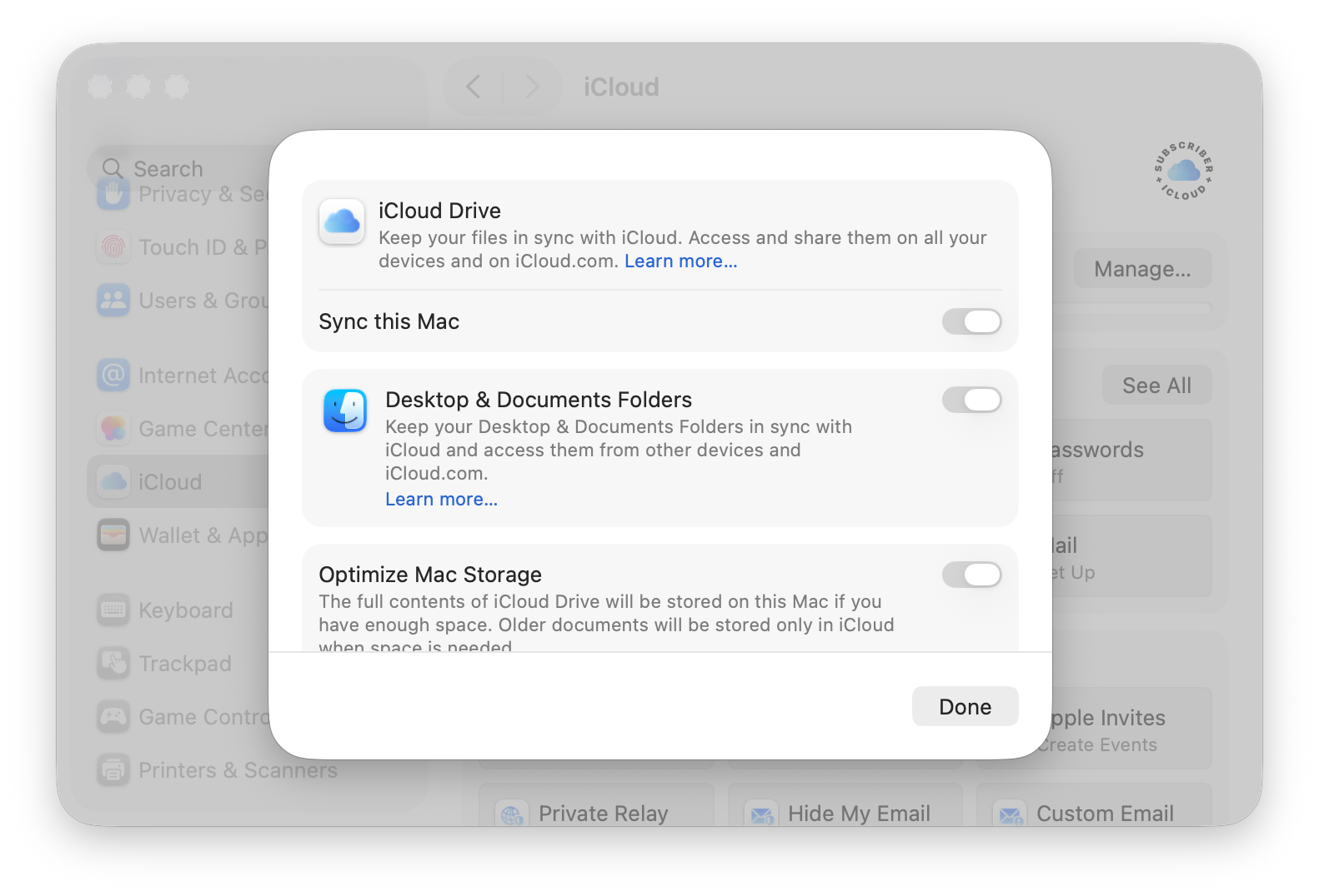 access mac remotely via icloud drive 