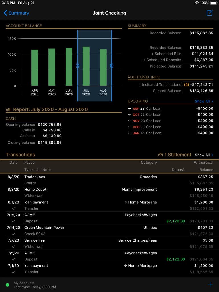 banktivity ipad 和 iphone