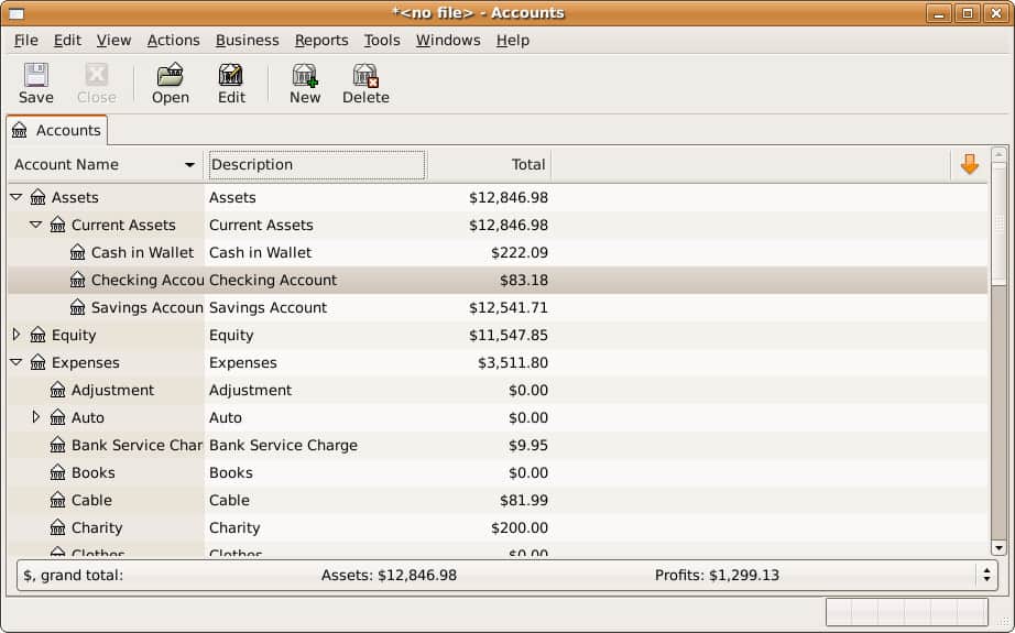 free accounting software mac - gnucash