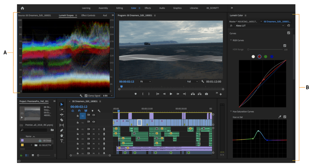 adobe premiere pro color grading