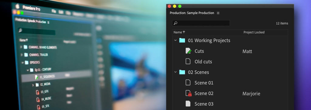 adobe premiere pro - productions