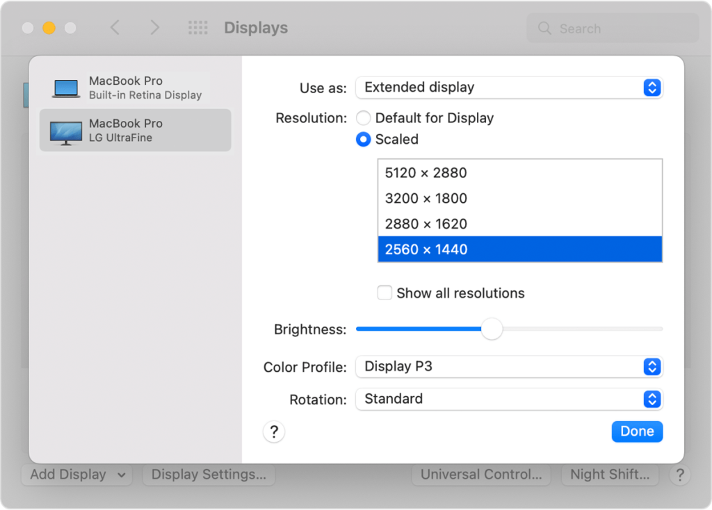 m1 monitor mac displaylink display preferences