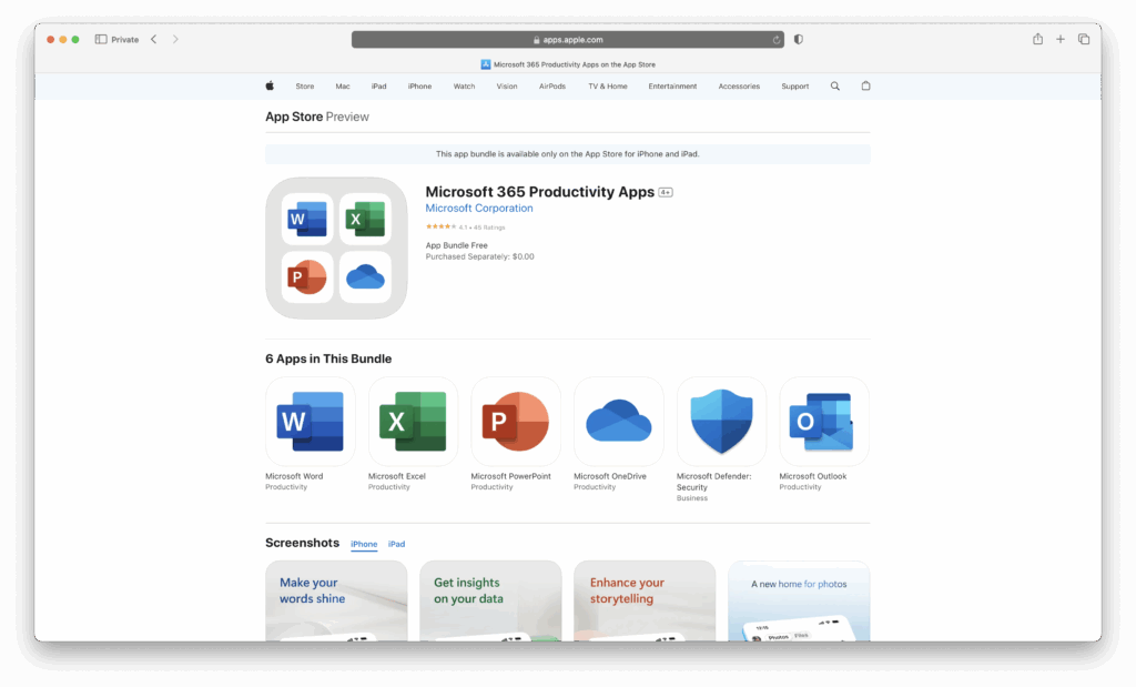 microsoft 365 app store