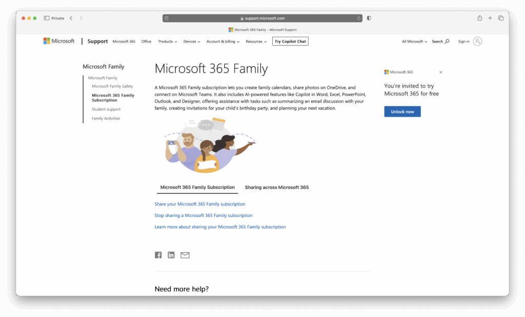 microsoft 365 family