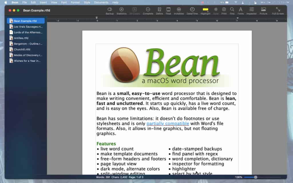 bean for mac